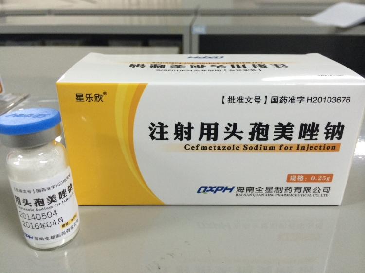 头孢美唑钠0.25g×10支