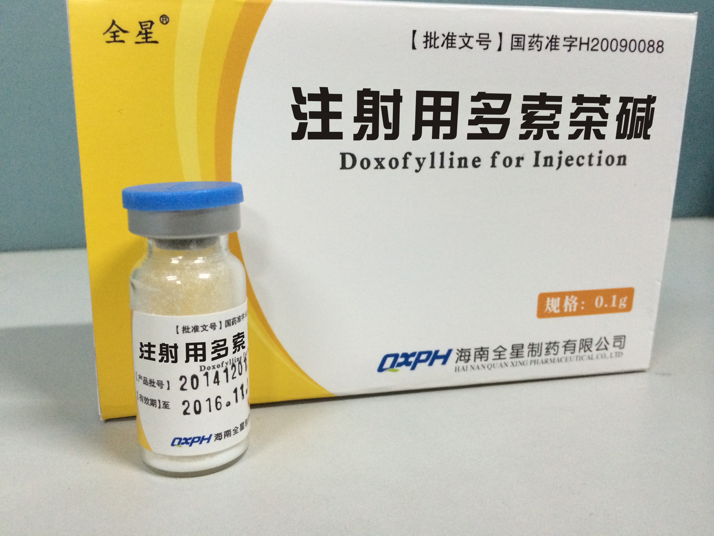 多索茶碱0.1g×6瓶