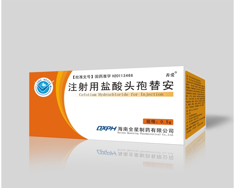 注射用盐酸头孢替安0.5gx10支